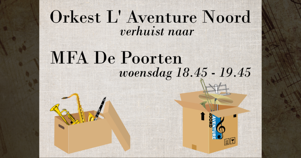 L Aventure Musicale Orkest L Aventure Noord Verhuizing 2023
